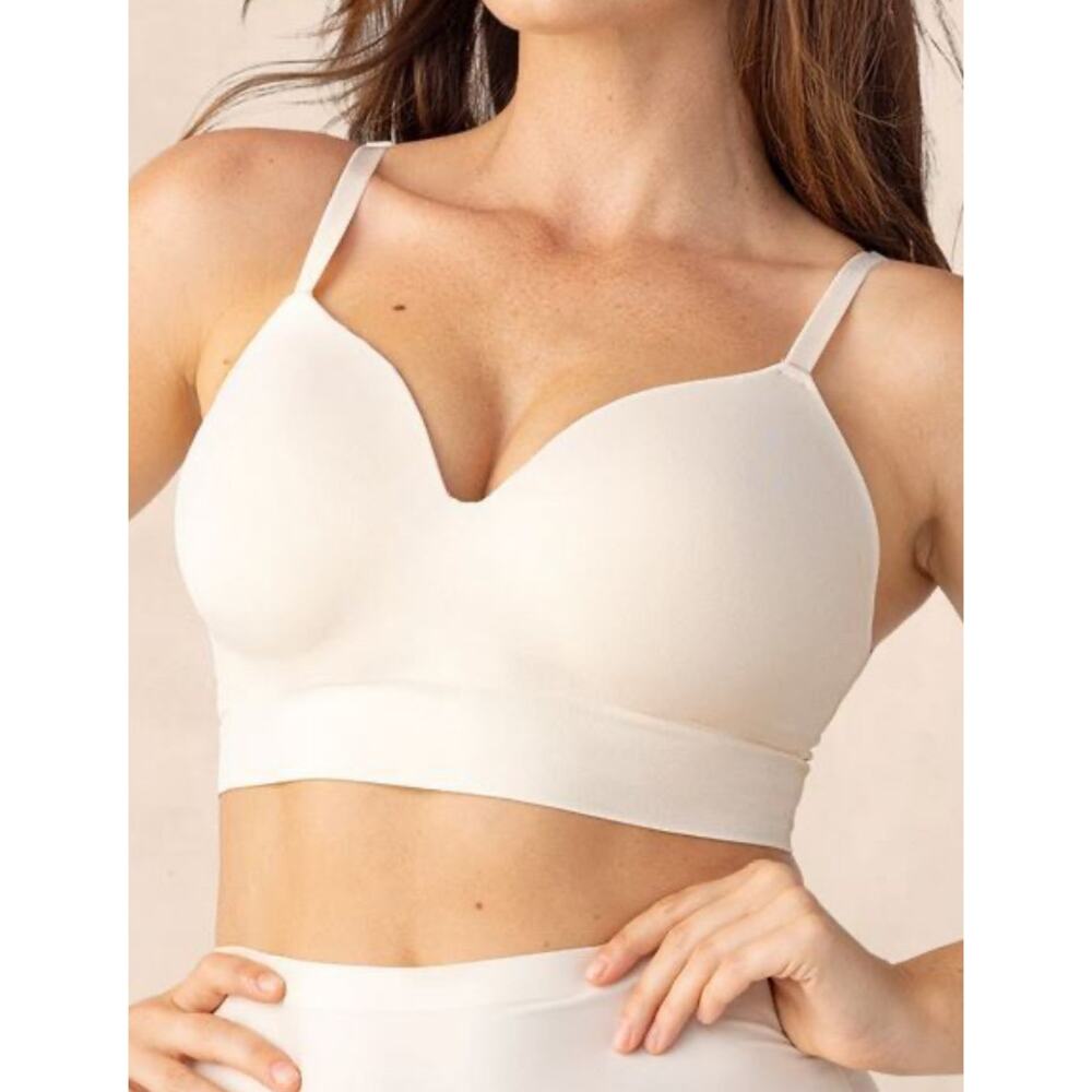 Truekind Supportive Comfort Wireless Shaping Bra Beige Size Large